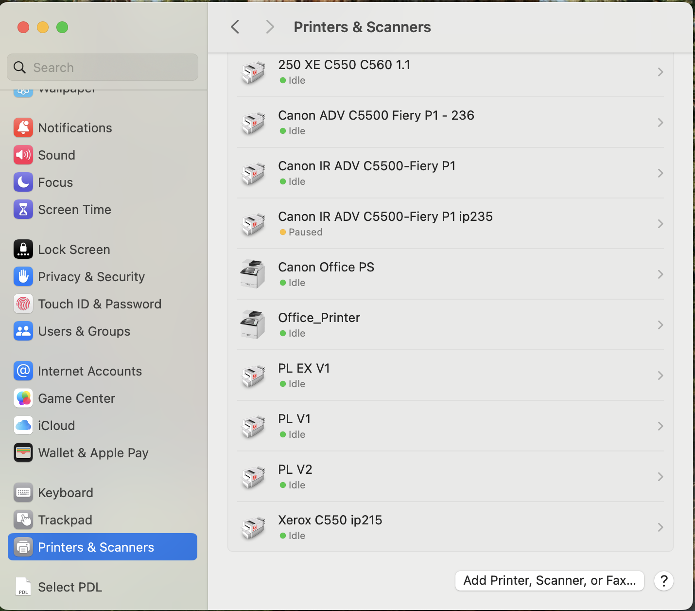 Add Printer Mac Step 3 - Add printer