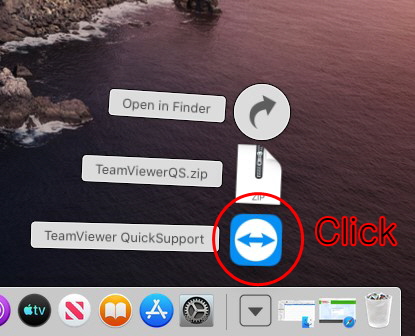 TeamViewer Mac Step 2 - Open
